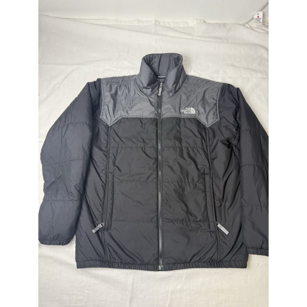 The North Face Triclimate Shell Coat Jacket Large Black/Gray Full Zip Mens L/G